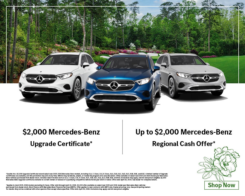 Mercedes-Benz Upgrade Certificate & Regional Cash Offer